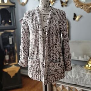 Hippie Rose White and Pink Knit Cardigan XS